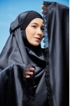 Telekung Meena Galaxy Black